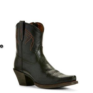 Ariat Ladies Lovely Jackal Black Zip-Up Shortie Boots